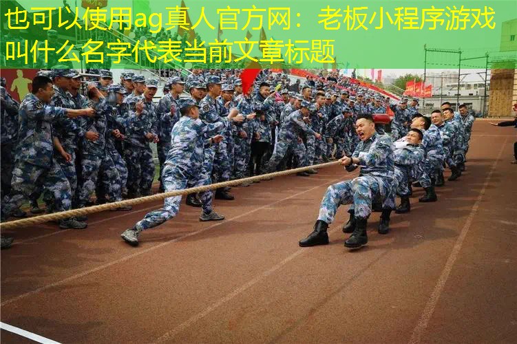 ag真人官方网：老板小程序游戏叫什么名字