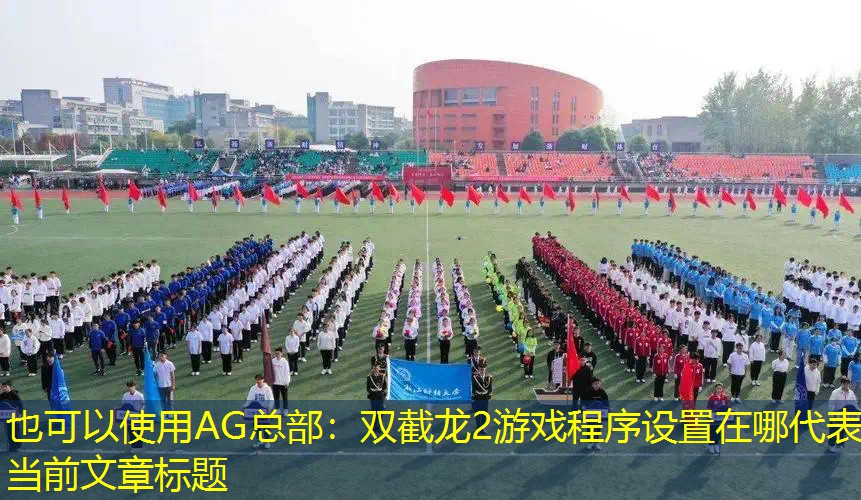 AG总部：双截龙2游戏程序设置在哪